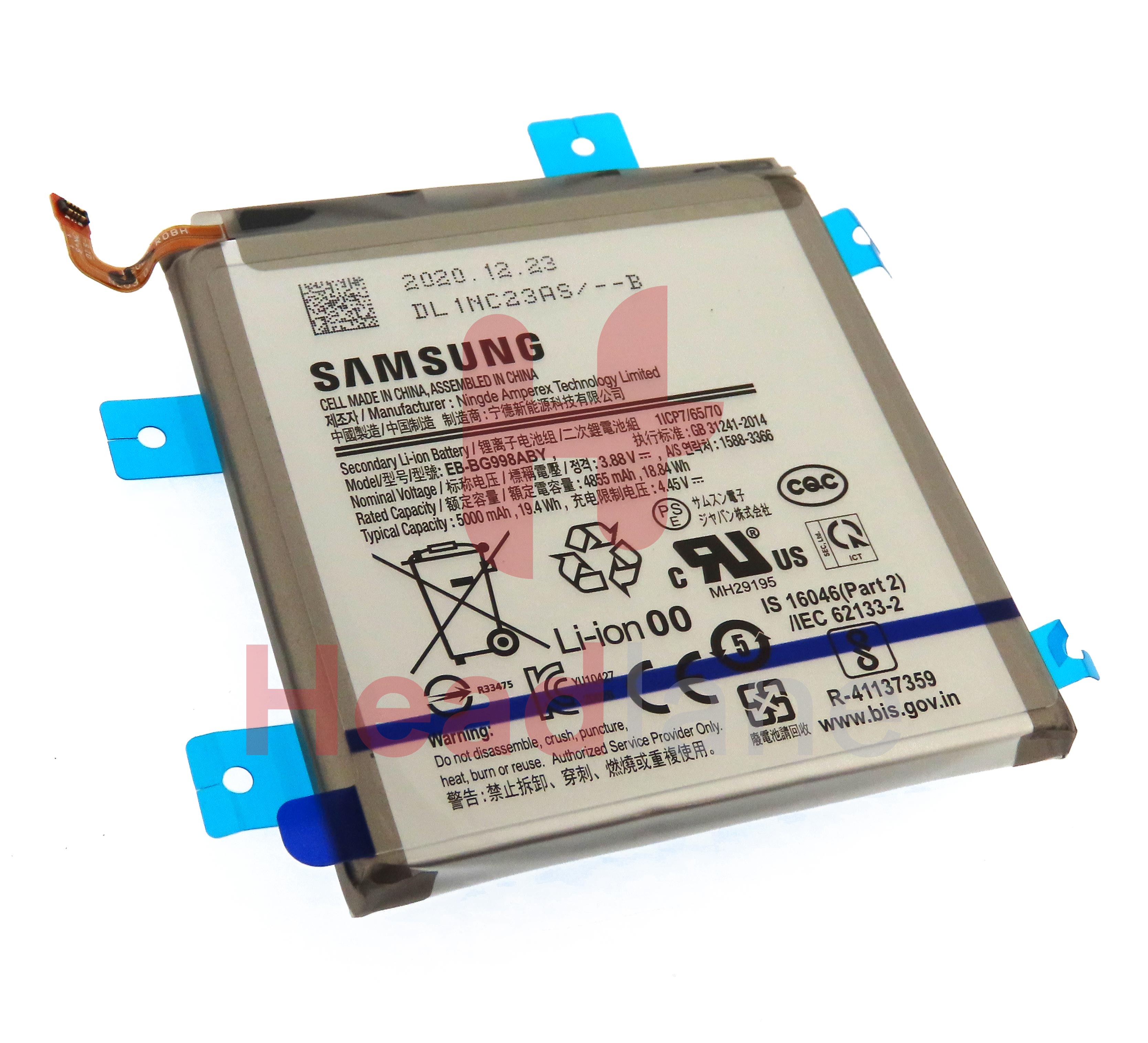 BATTERIE INTERNE SAMSUNG Galaxy S21 Ultra 5000mAh Original EB-BG998ABY Noir EUR 39,00 - FR